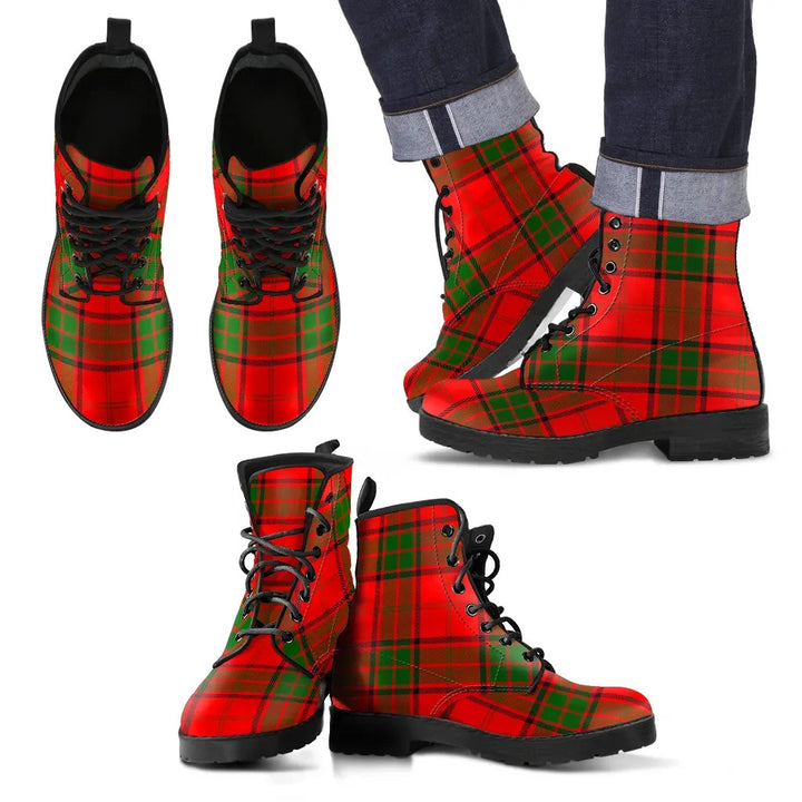 Scottish Maxwell Modern Clan Tartan Leather Boots