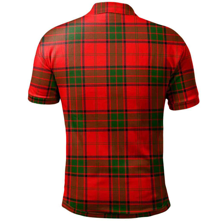 Scottish Maxwell Modern Clan Tartan Polo Shirt Back Side Tartan Plaid