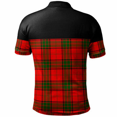 Scottish Maxwell Modern Clan Tartan Polo Shirt - Horizontal Style Back Side Tartan Plaid