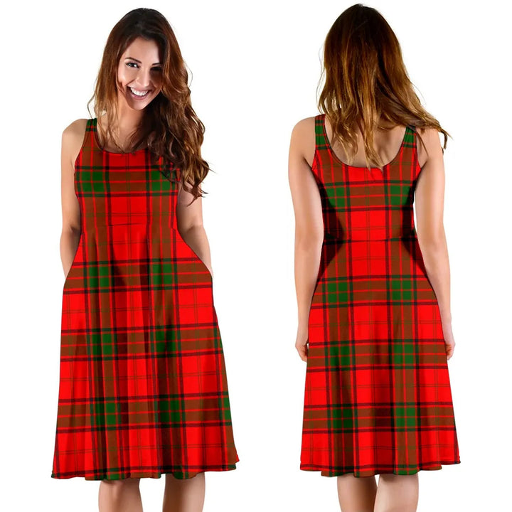 Scottish Maxwell Modern Clan Tartan Women Midi Dress
