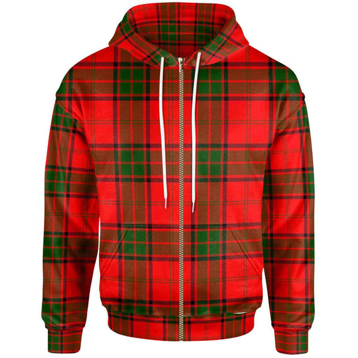 Scottish Maxwell Modern Clan Tartan Hoodie Zip Tartan Plaid