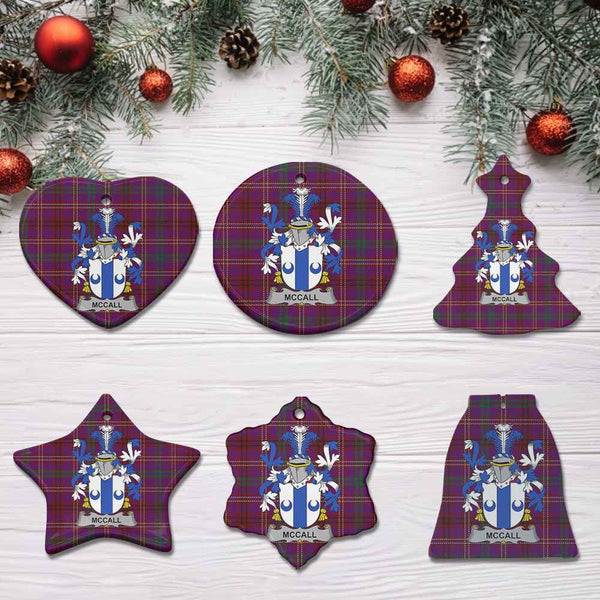 Scottish McCall Clan Crest Tartan Ceramic Ornament All Tartan Plaid