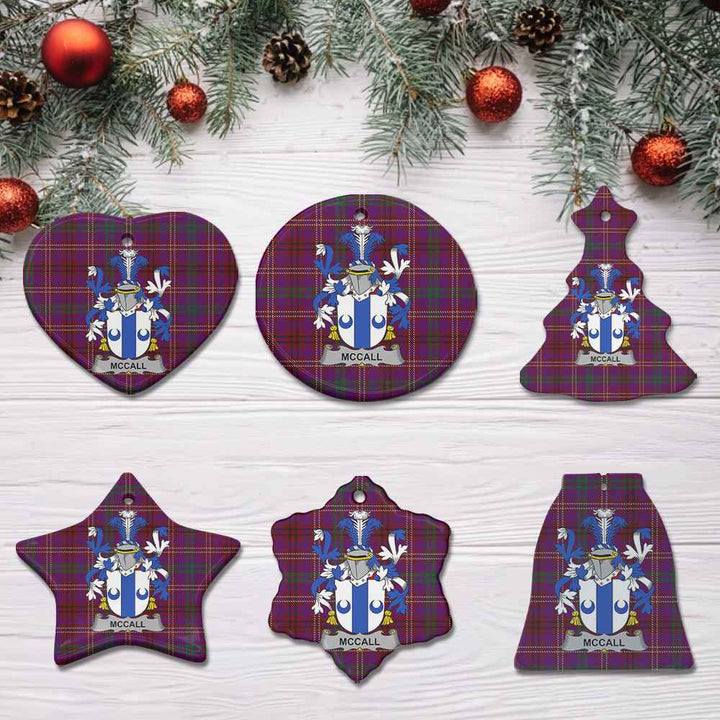 Scottish McCall Clan Crest Tartan Ceramic Ornament All Tartan Plaid