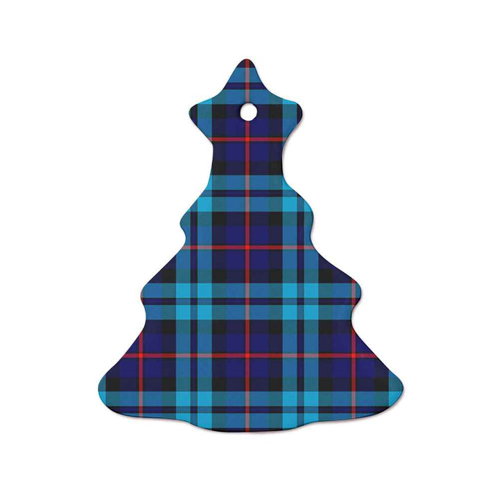 Scottish McCorquodale Clan Tartan Ceramic Ornament  Tree Shape Tartan Plaid