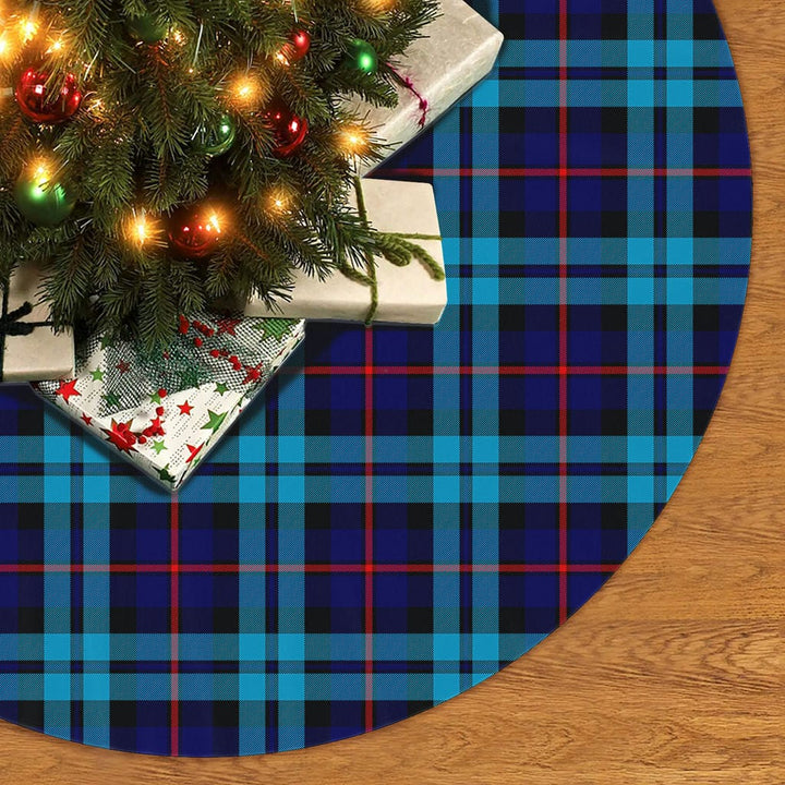 Scottish McCorquodale Clan Tartan Christmas Tree Skirt No Tassels 2 Tartan Plaid