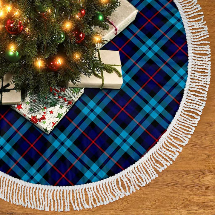Scottish McCorquodale Clan Tartan Christmas Tree Skirt Tassels 2 Tartan Plaid