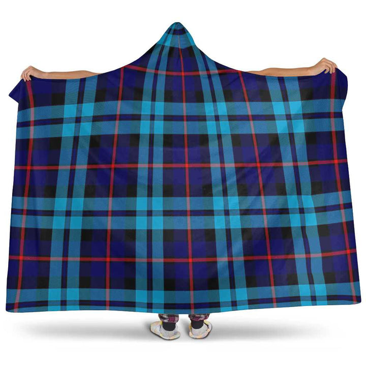 Scottish McCorquodale Clan Tartan Hooded Blanket Tartan Plaid 1