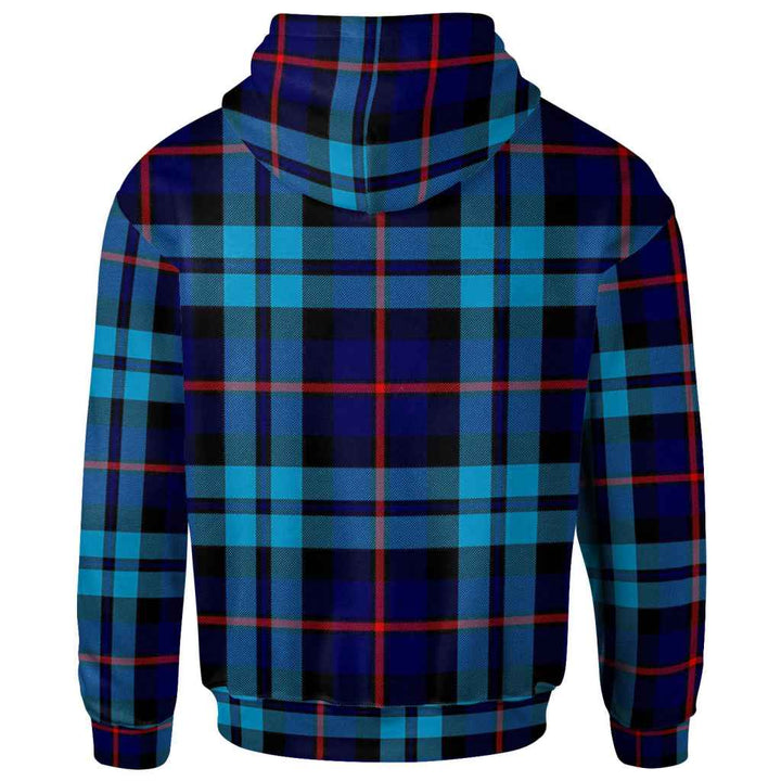 Scottish McCorquodale Clan Tartan Hoodie Back Side Tartan Plaid