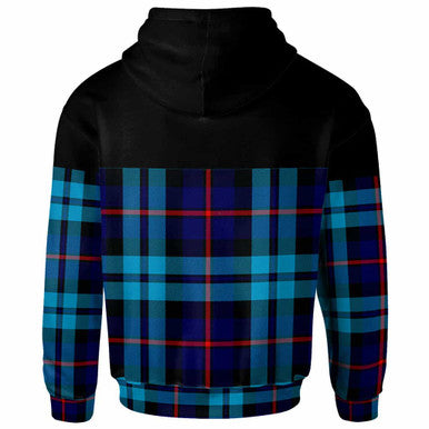 Scottish McCorquodale Clan Tartan Hoodie - Horizontal Style Back Side Tartan Plaid