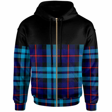 Scottish McCorquodale Clan Tartan Hoodie - Horizontal Style Zip Tartan Plaid