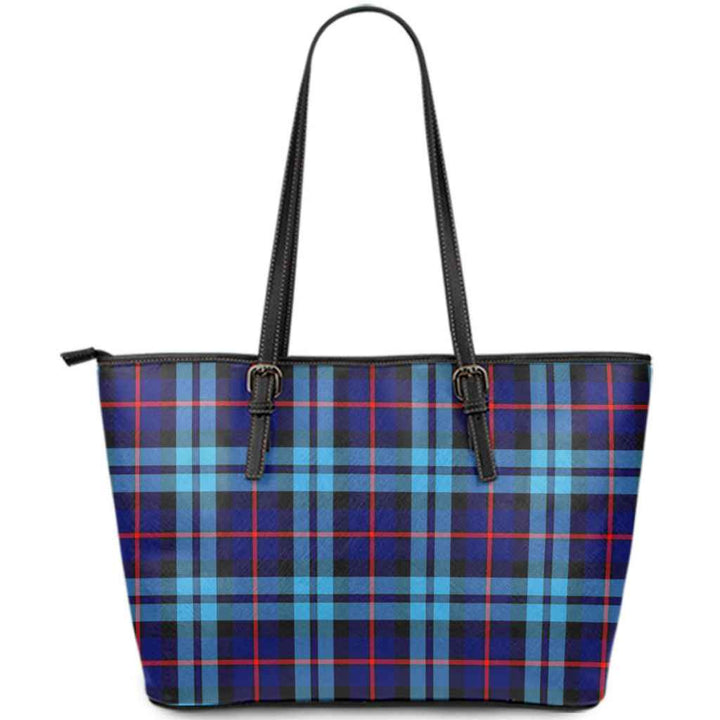 Scottish McCorquodale Clan Tartan Leather Tote Tartan Plaid