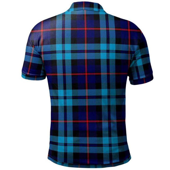Scottish McCorquodale Clan Tartan Polo Shirt Back Side Tartan Plaid