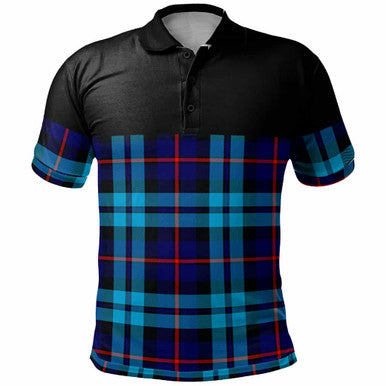 Scottish McCorquodale Clan Tartan Polo Shirt - Horizontal Style Front Side Tartan Plaid