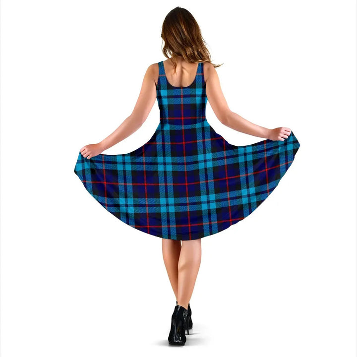 Scottish McCorquodale Clan Tartan Women Midi Dress