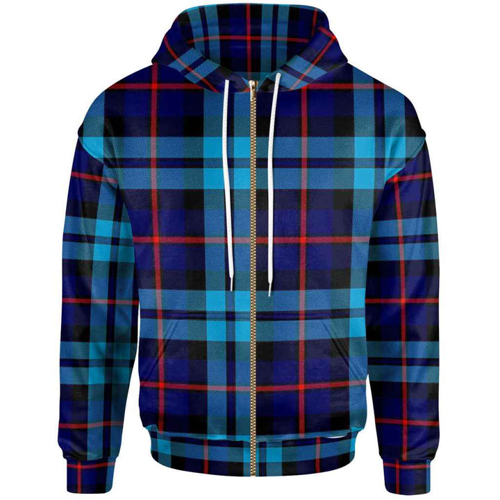 Scottish McCorquodale Clan Tartan Hoodie Zip Tartan Plaid
