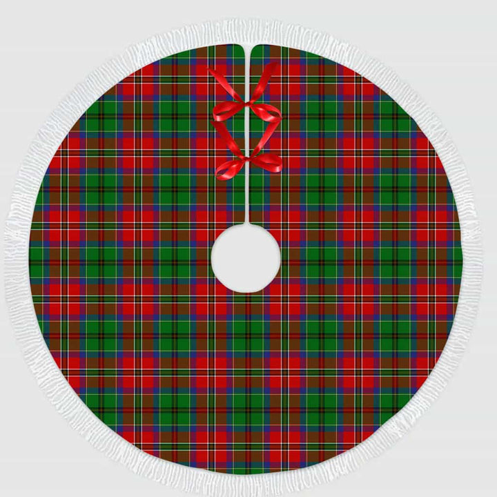 Scottish McCulloch Clan Tartan Christmas Tree Skirt Tassels 1 Tartan Plaid