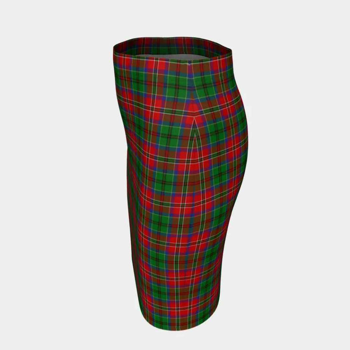 Scottish McCulloch Clan Tartan Fitted Skirt Tartan Plaid 2
