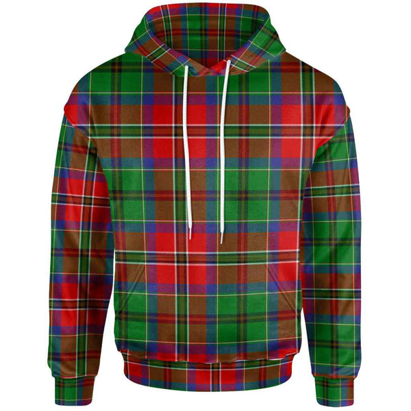 Scottish McCulloch Clan Tartan Hoodie Front Side Tartan Plaid