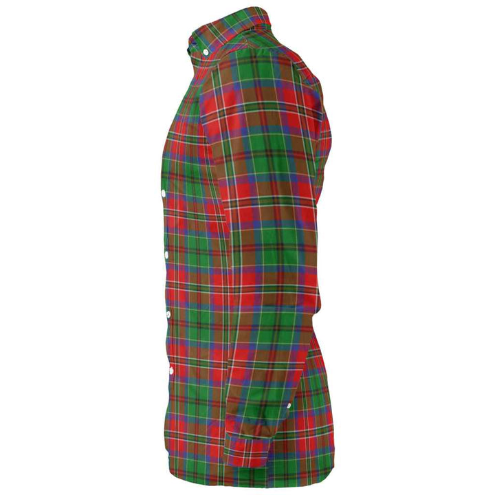 Scottish McCulloch Clan Tartan Long Sleeve Shirt Tartan Plaid