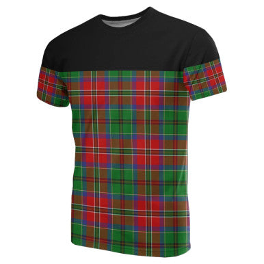 Scottish McCulloch Clan Tartan T-Shirt Horizontal Style Front Side Tartan Plaid