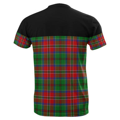 Scottish McCulloch Clan Tartan T-Shirt Horizontal Style Back Side Tartan Plaid