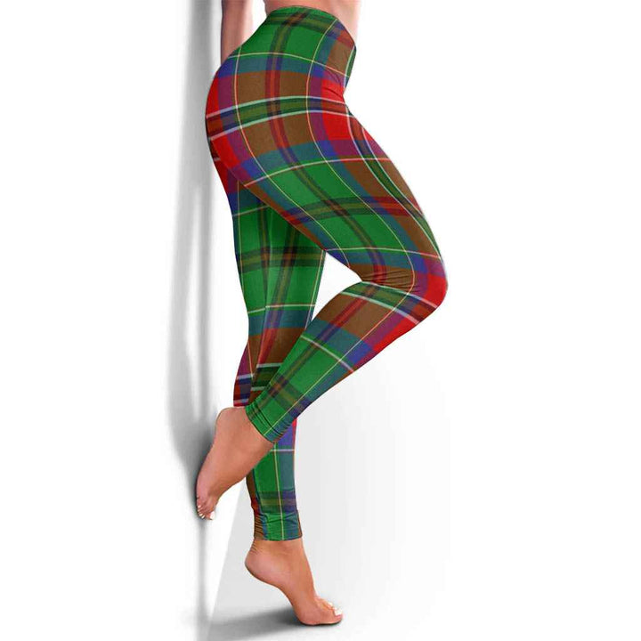 Scottish McCulloch Clan Tartan Women Leggings Tartan Plaid 4