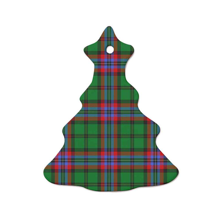 Scottish McGeachie Clan Tartan Ceramic Ornament  Tree Shape Tartan Plaid