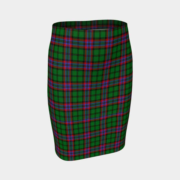 Scottish McGeachie Clan Tartan Fitted Skirt Tartan Plaid 1