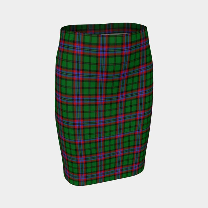 Scottish McGeachie Clan Tartan Fitted Skirt Tartan Plaid 1