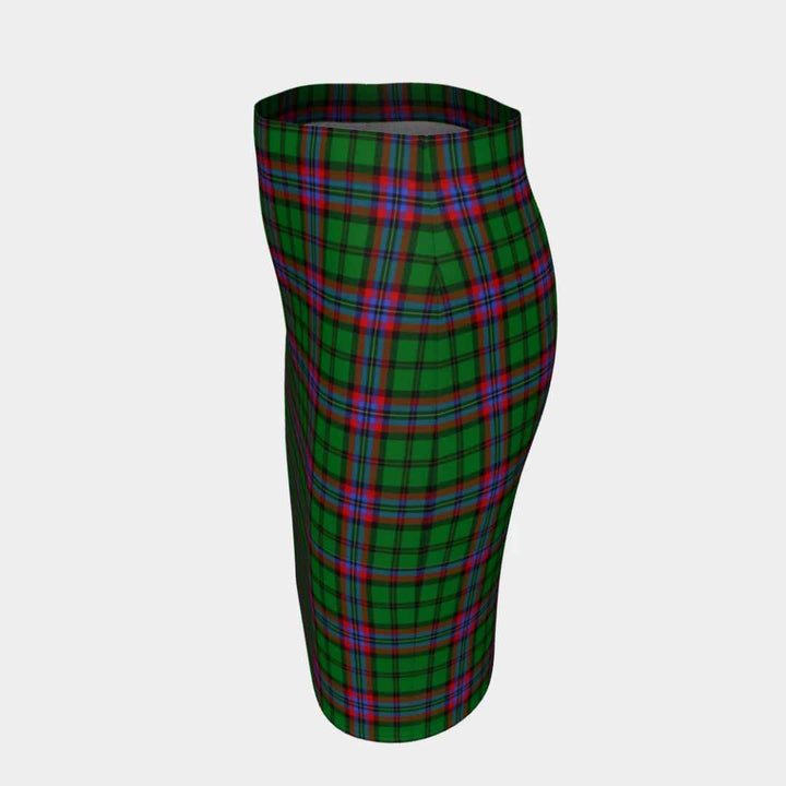 Scottish McGeachie Clan Tartan Fitted Skirt Tartan Plaid 2