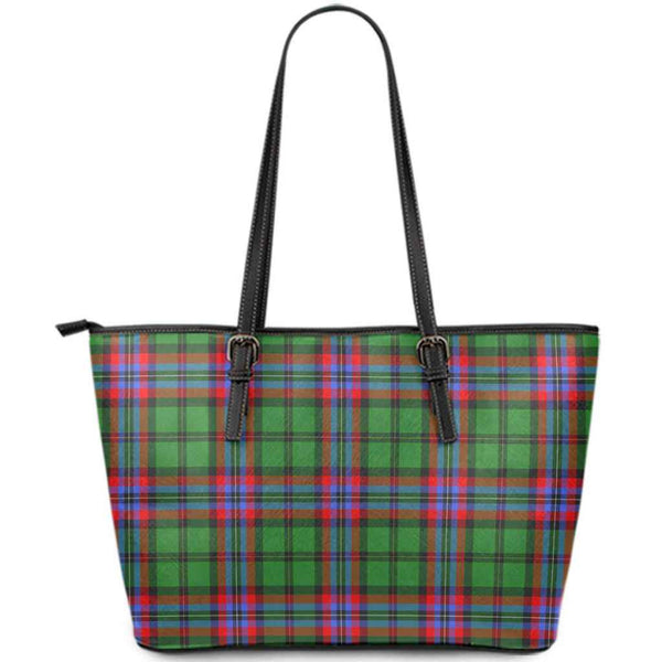 Scottish McGeachie Clan Tartan Leather Tote Tartan Plaid