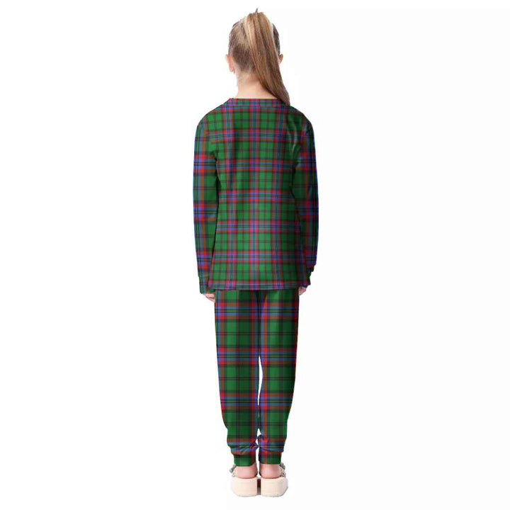 Scottish McGeachie Clan Tartan Pajama Set Kid Back Side Tartan Plaid