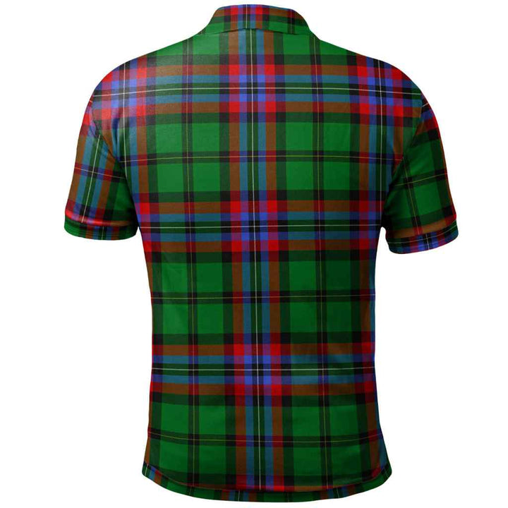 Scottish McGeachie Clan Tartan Polo Shirt Back Side Tartan Plaid