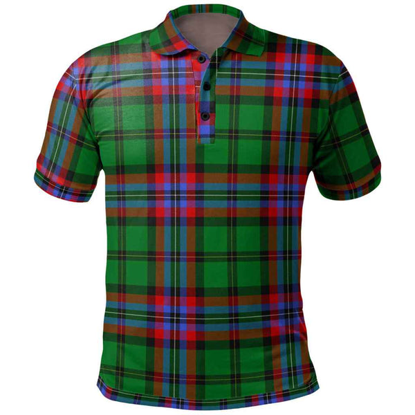 Scottish McGeachie Clan Tartan Polo Shirt Front Side Tartan Plaid