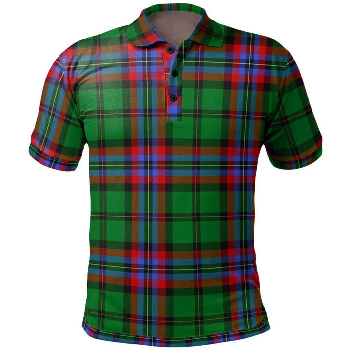 Scottish McGeachie Clan Tartan Polo Shirt Front Side Tartan Plaid