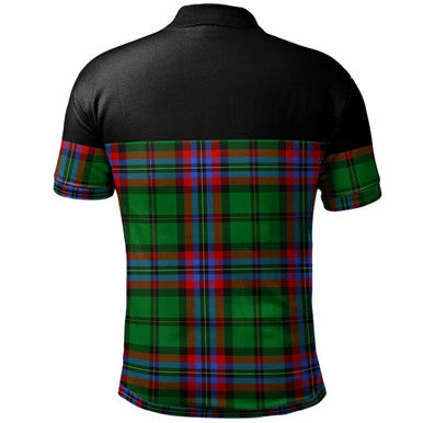 Scottish McGeachie Clan Tartan Polo Shirt - Horizontal Style Back Side Tartan Plaid