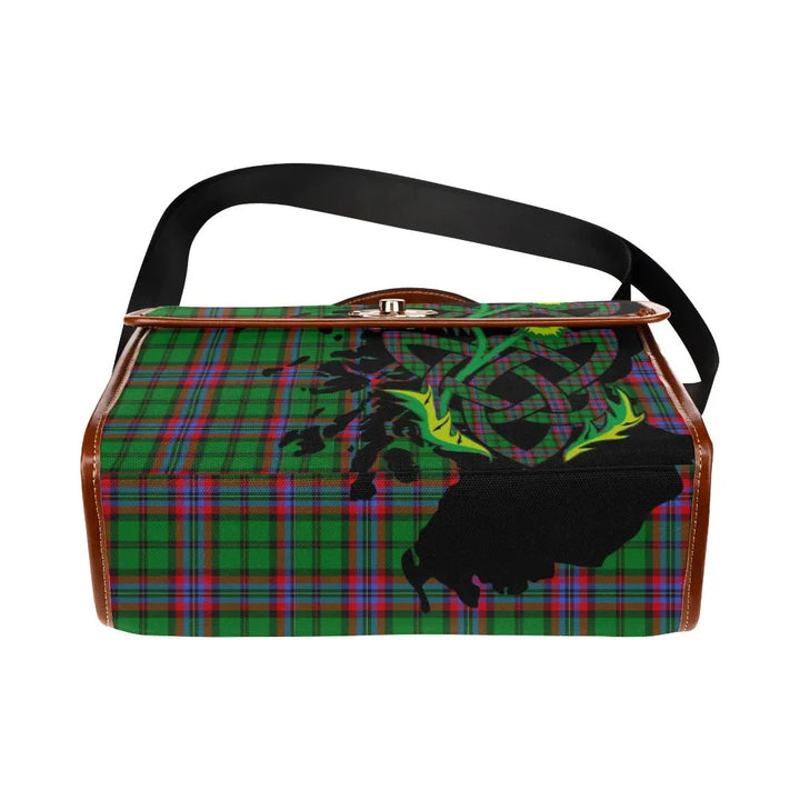 Scottish McGeachie Clan Tartan Waterproof Canvas Bag With Thistle Tartan Plaid 5