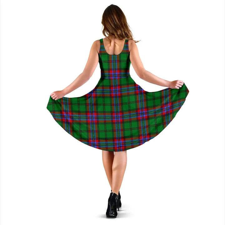 Scottish McGeachie Clan Tartan Women Midi Dress