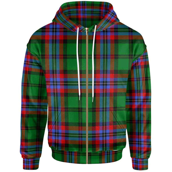 Scottish McGeachie Clan Tartan Hoodie Zip Tartan Plaid