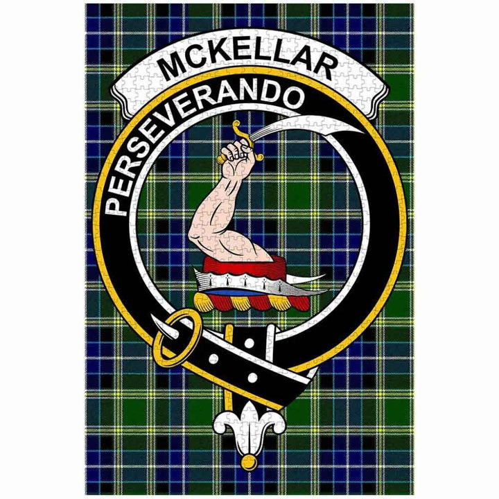 Scottish McKellar Clan Crest Tartan Jigsaw Puzzle 1
