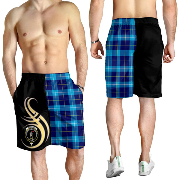 Scottish McKerrell Clan Crest Tartan Believe in Me Men's Shorts