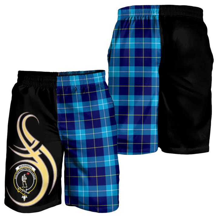 Scottish McKerrell Clan Crest Tartan Believe in Me Men's Shorts