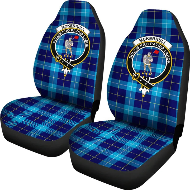 Scottish Mckerrell Clan Crest Tartan Car Seat Covers 1