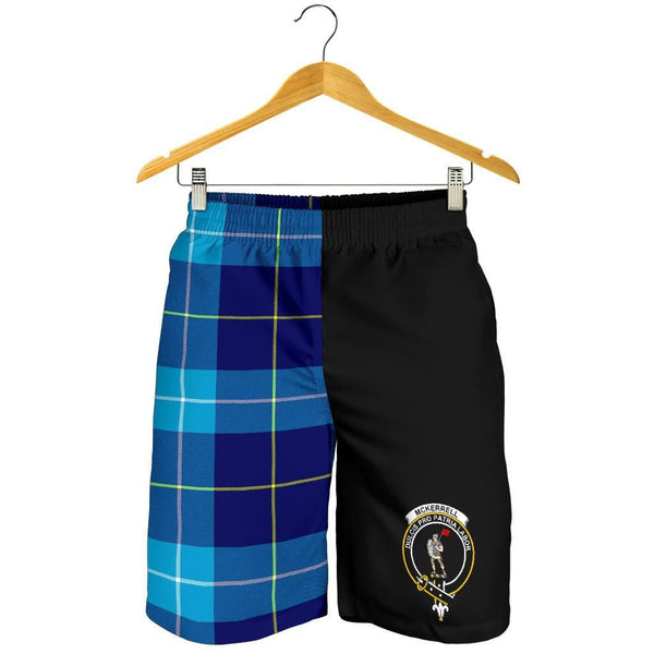 Scottish McKerrell Clan Crest Tartan Half of Me Men's Shorts