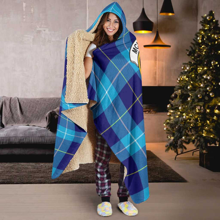 Scottish McKerrell Clan Crest Tartan Hooded Blanket Tartan Plaid 6