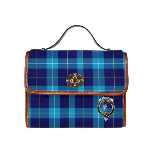 Scottish McKerrell Clan Crest Tartan Waterproof Canvas Bag Tartan Plaid 1