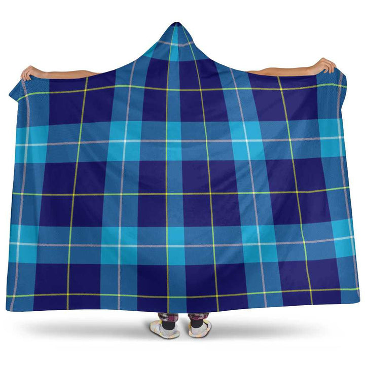 Scottish McKerrell Clan Tartan Hooded Blanket Tartan Plaid 1