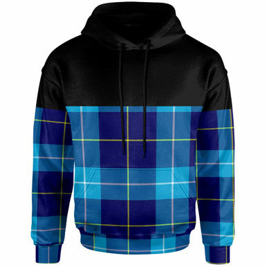 Scottish McKerrell Clan Tartan Hoodie - Horizontal Style Front Side Tartan Plaid