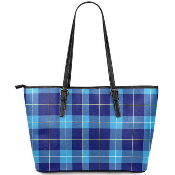Scottish McKerrell Clan Tartan Leather Tote Tartan Plaid