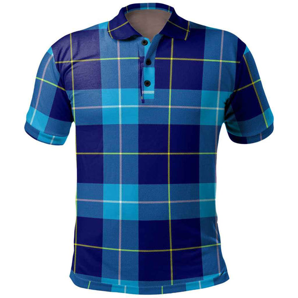 Scottish McKerrell Clan Tartan Polo Shirt Front Side Tartan Plaid